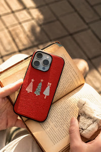 Winter Grove Red Phone Case