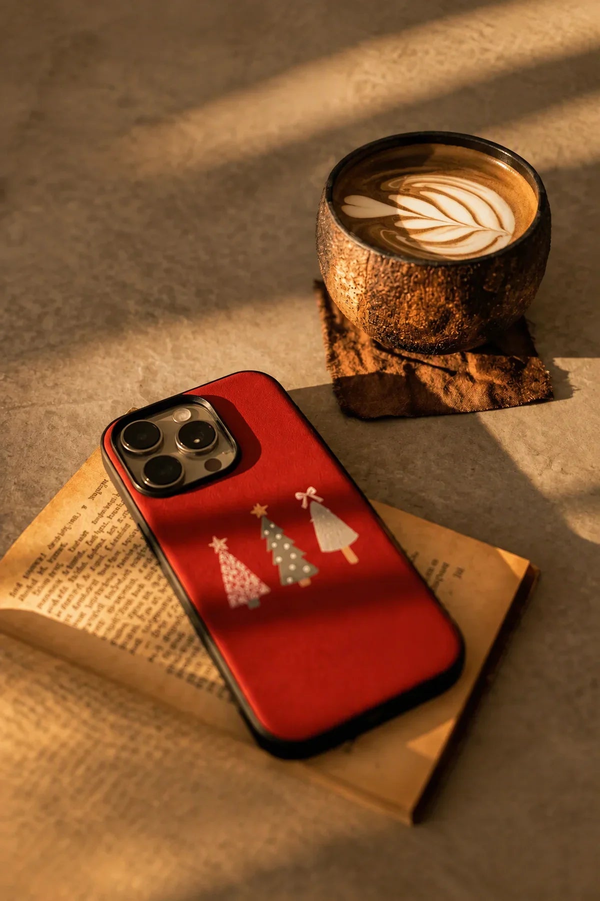 Winter Grove Red Phone Case