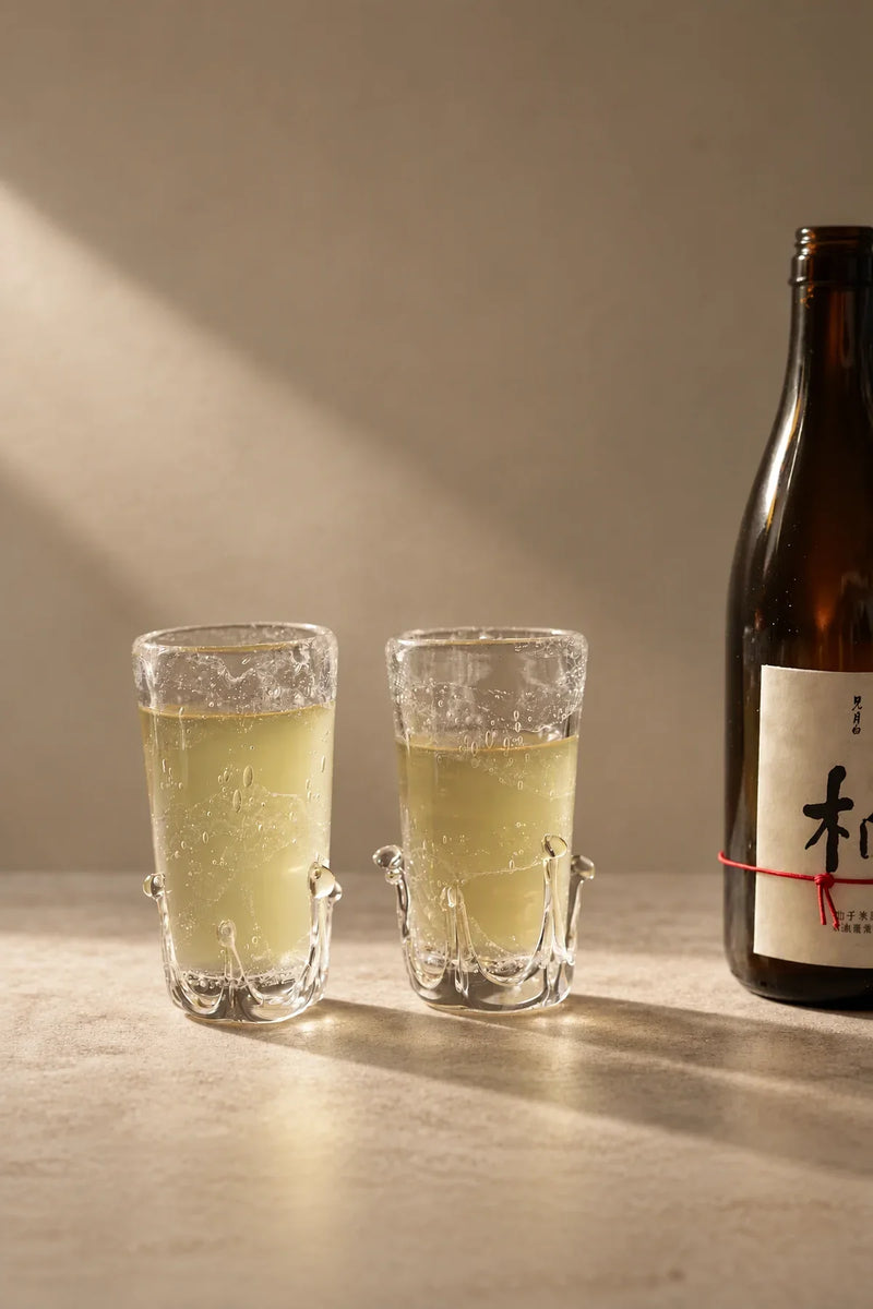 Crown Fizz Clear Glass Drinking Cup
