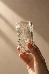 Crown Fizz Clear Glass Drinking Cup