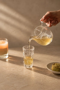 Crown Fizz Clear Glass Drinking Cup