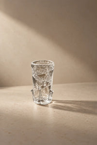 Crown Fizz Clear Glass Drinking Cup