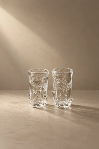 Crown Fizz Clear Glass Drinking Cup