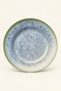Frost Garden Blue-Green Ceramic Dessert Plate