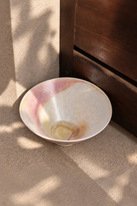 Frosted Bloom Blush Ceramic Serving Bowl