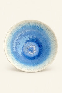 Moonwell Blue Ceramic Serving Bowl