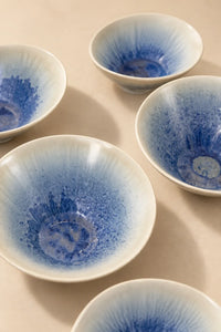 Moonwell Blue Ceramic Serving Bowl
