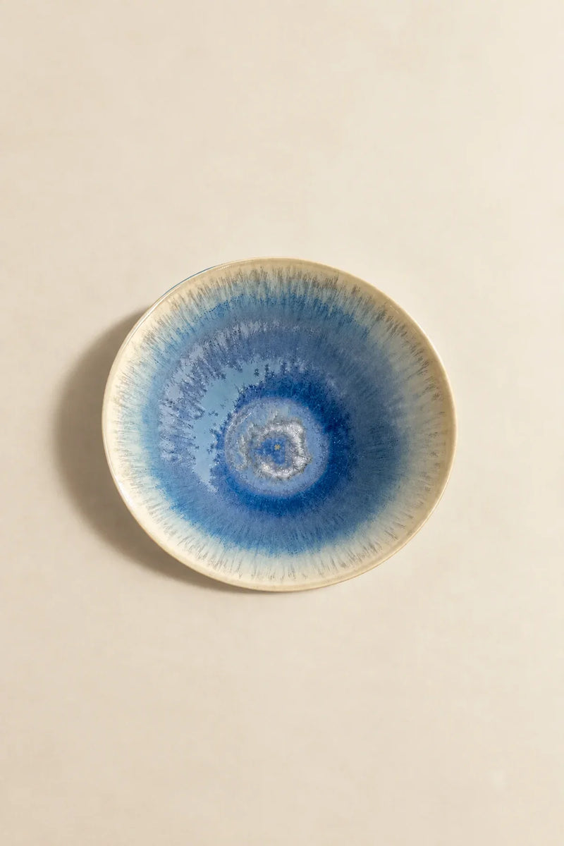 Moonwell Blue Ceramic Serving Bowl