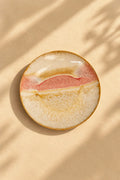 Dawn Drift Blush-Cream Ceramic Dinner Plate