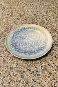 Frost Garden Blue-Green Ceramic Cup and Saucer Set
