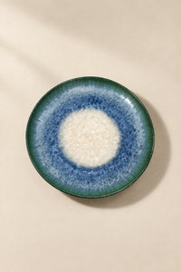 Moonpool Blue-Green Ceramic Serving Plate