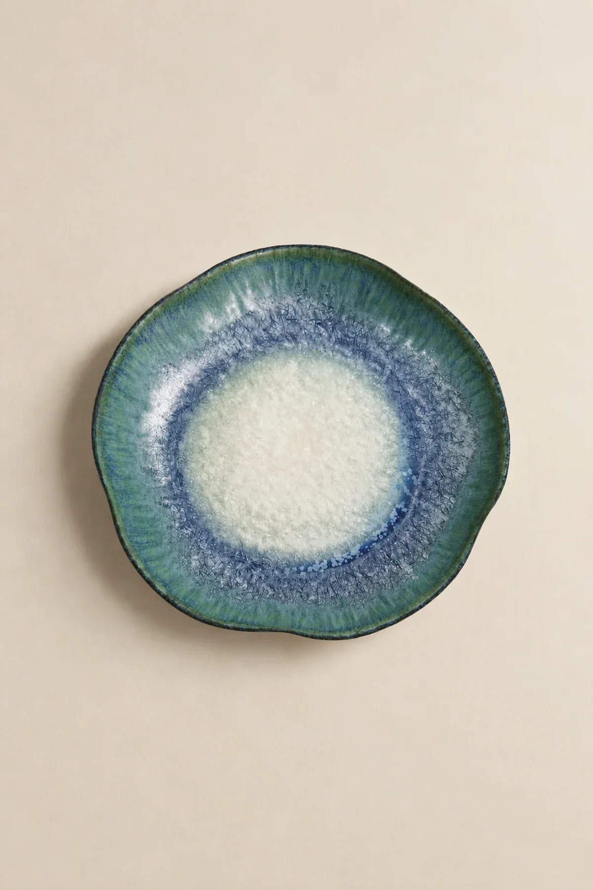 Moonpool Blue-Green Ceramic Serving Plate