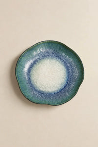 Moonpool Blue-Green Ceramic Serving Plate