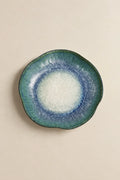 Moonpool Blue-Green Ceramic Serving Plate
