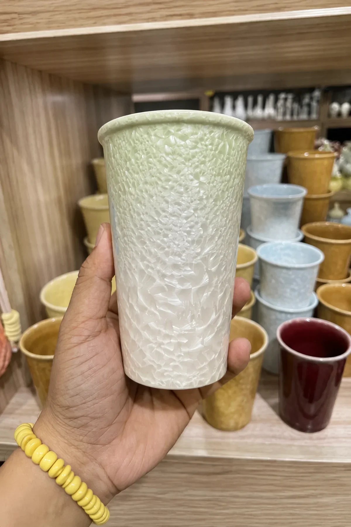 Frost Bloom Pastel Gradient Ceramic Tumbler