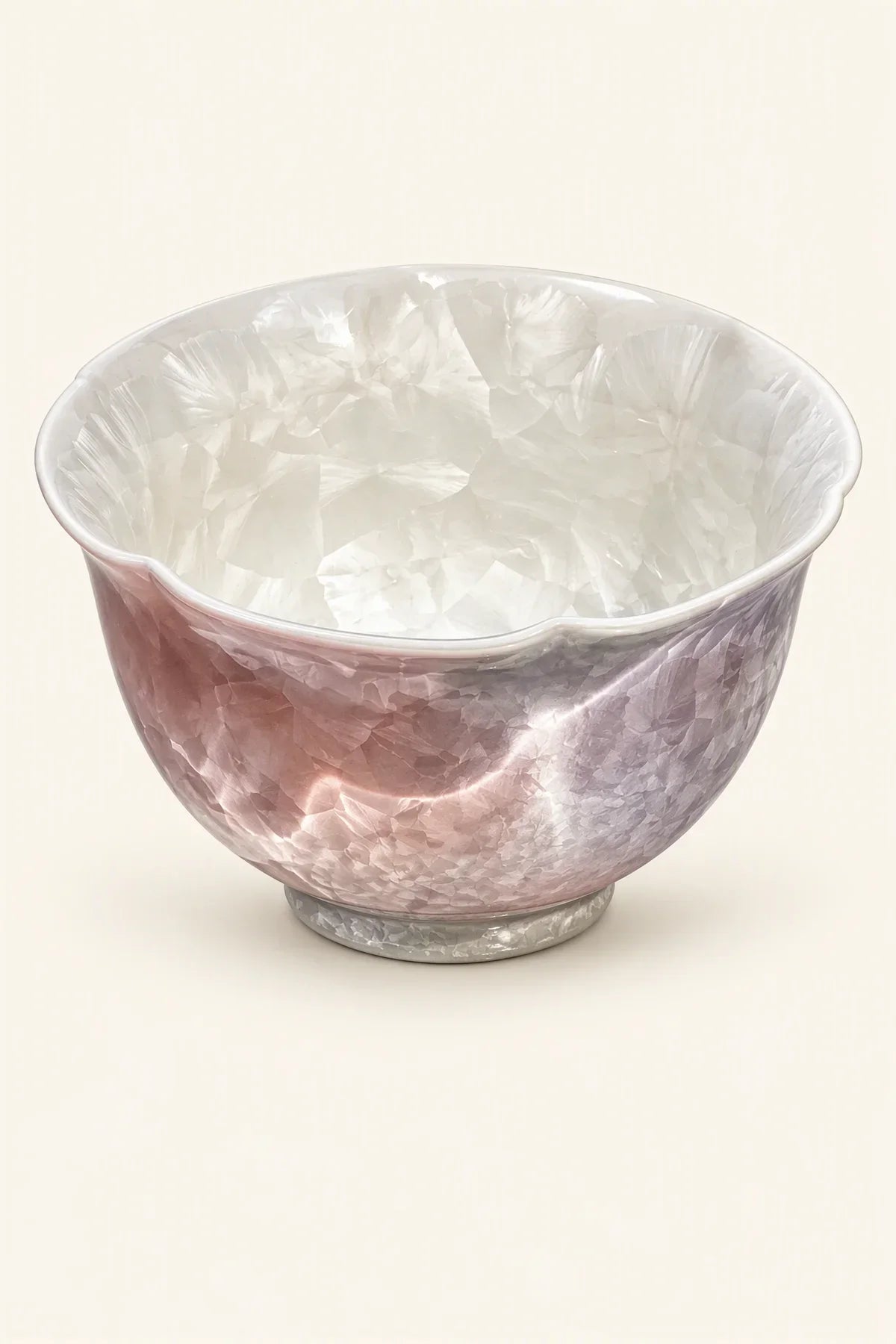 Frost Bloom Blush Ceramic Tea Cup