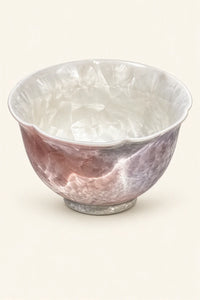 Frost Bloom Blush Ceramic Tea Cup