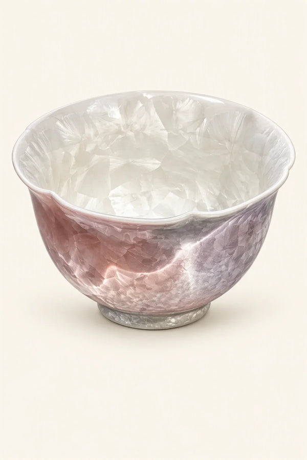 Frost Bloom Blush Ceramic Tea Cup