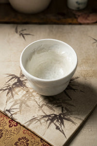 Frost Bloom Light Blue Ceramic Tea Cup