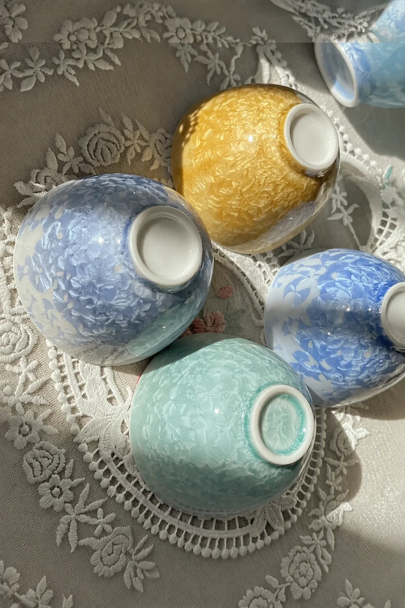 Frost Bloom Multicolor Ceramic Tea Cup