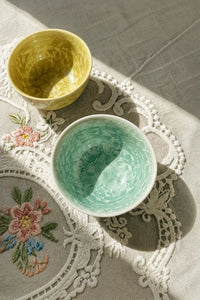 Frost Bloom Multicolor Ceramic Tea Cup