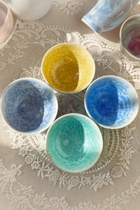 Frost Bloom Multicolor Ceramic Tea Cup