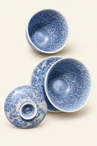 Frost Bloom Blue Ceramic Tea Set