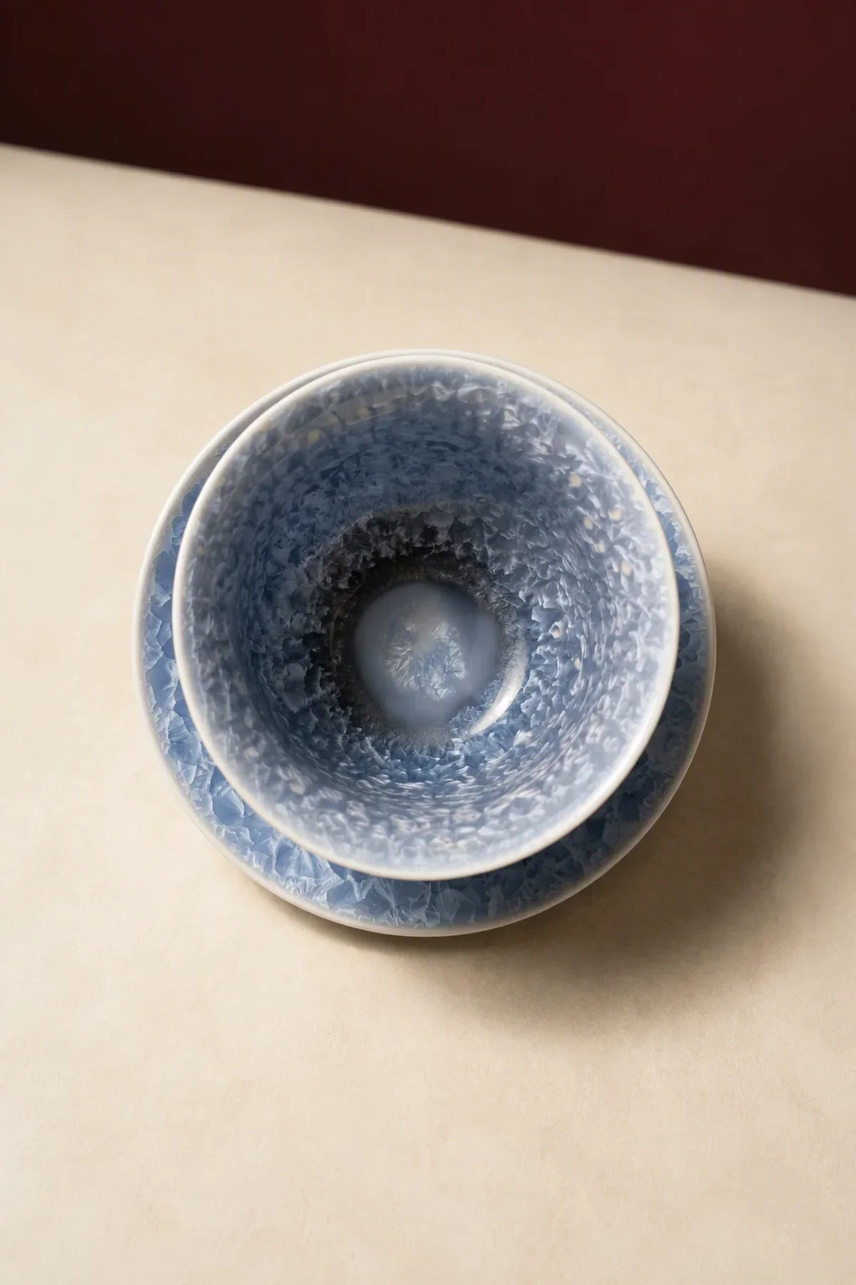 Frost Bloom Blue Ceramic Tea Set