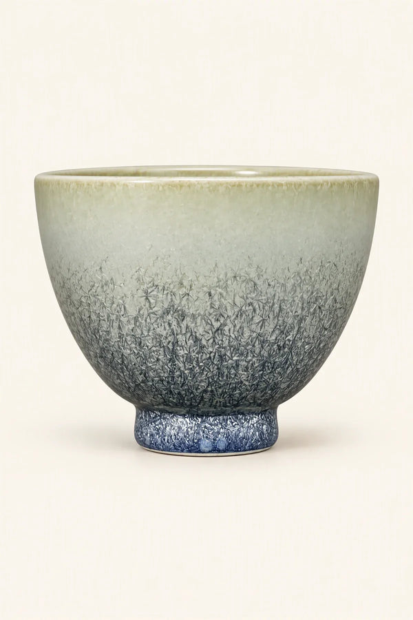 Frost Garden Blue-Green Ceramic Tea Set