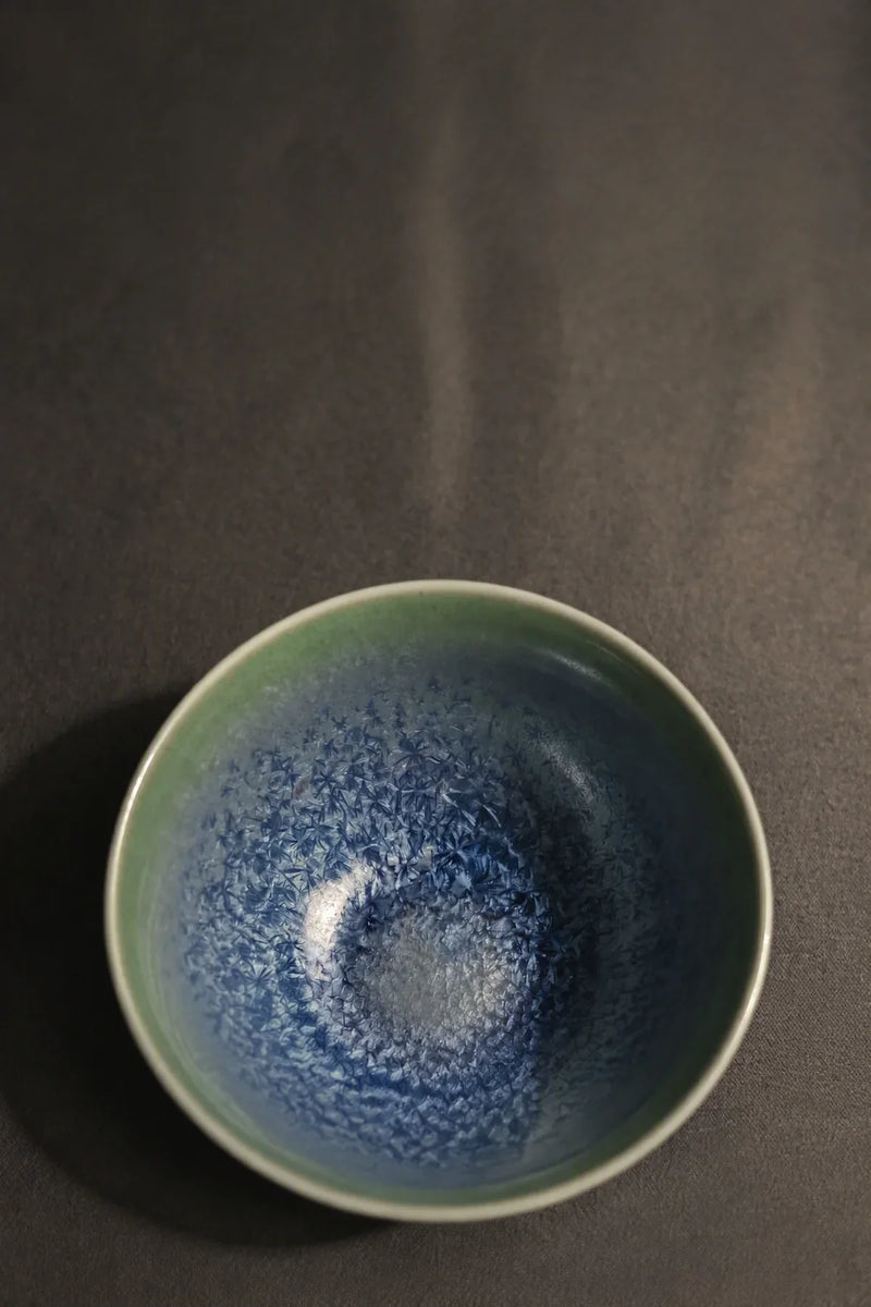 Frost Garden Blue-Green Ceramic Tea Set