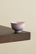Frost Bloom Blush-Blue Ceramic Tea Cup