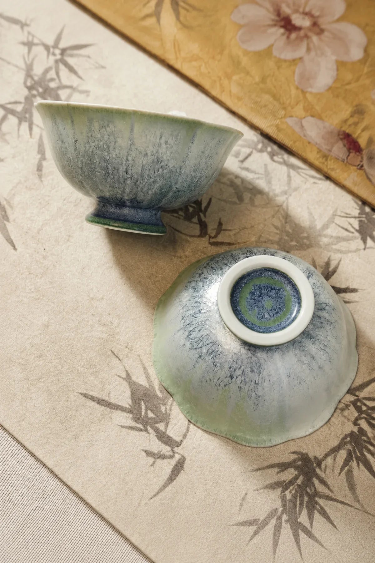 Frost Bloom Pastel Ceramic Tea Cup
