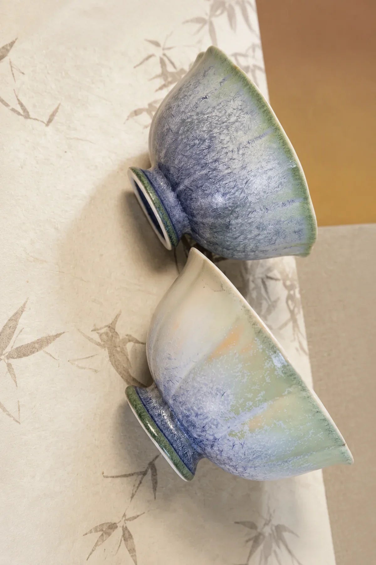 Frost Bloom Pastel Ceramic Tea Cup