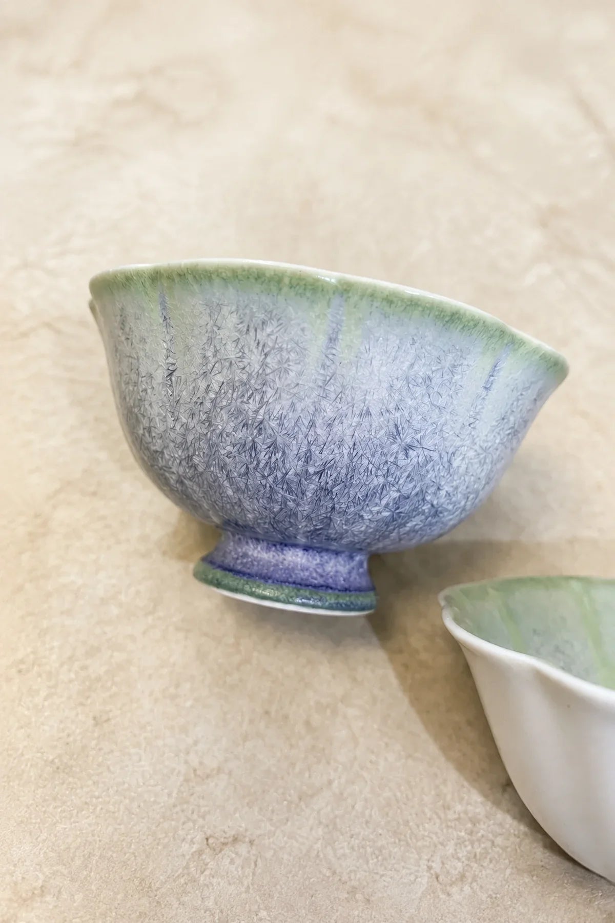 Frost Bloom Pastel Ceramic Tea Cup