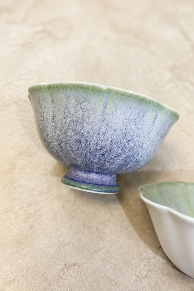 Frost Bloom Pastel Ceramic Tea Cup