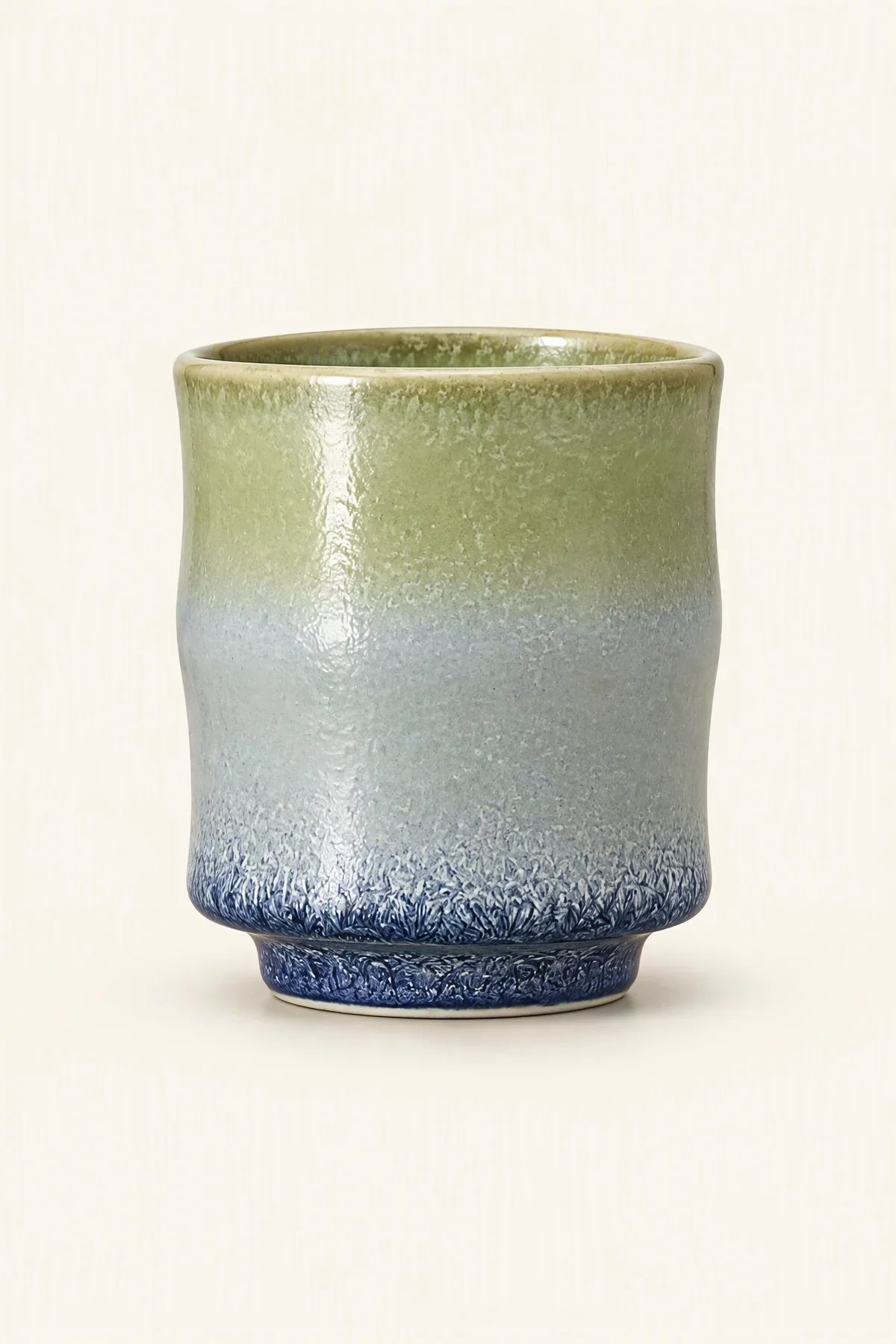 Mineral Frost Green-Blue Ceramic Tea Cup