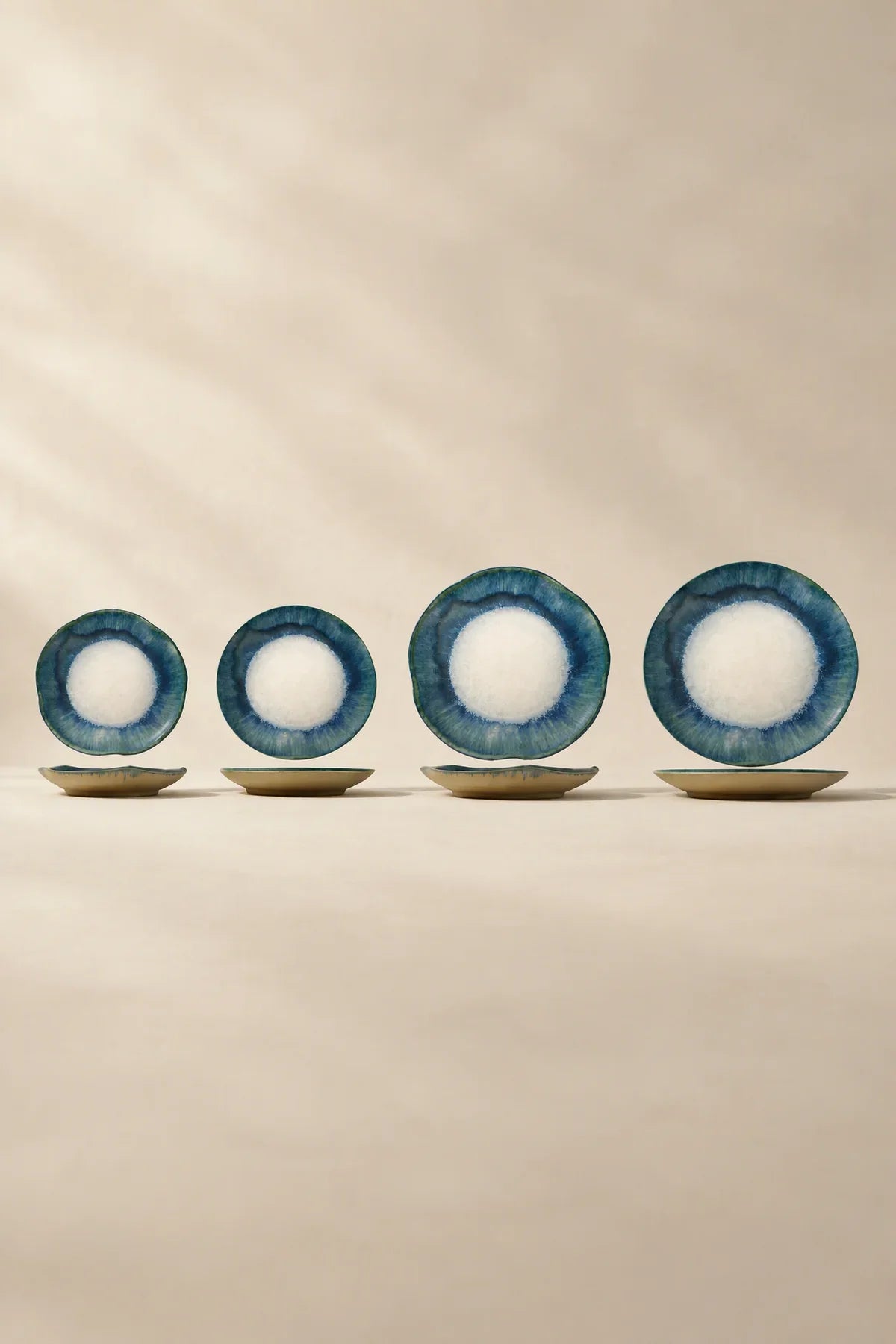 Khingan Night Blue-Green Ceramic Serving Plate