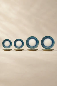 Khingan Night Blue-Green Ceramic Serving Plate