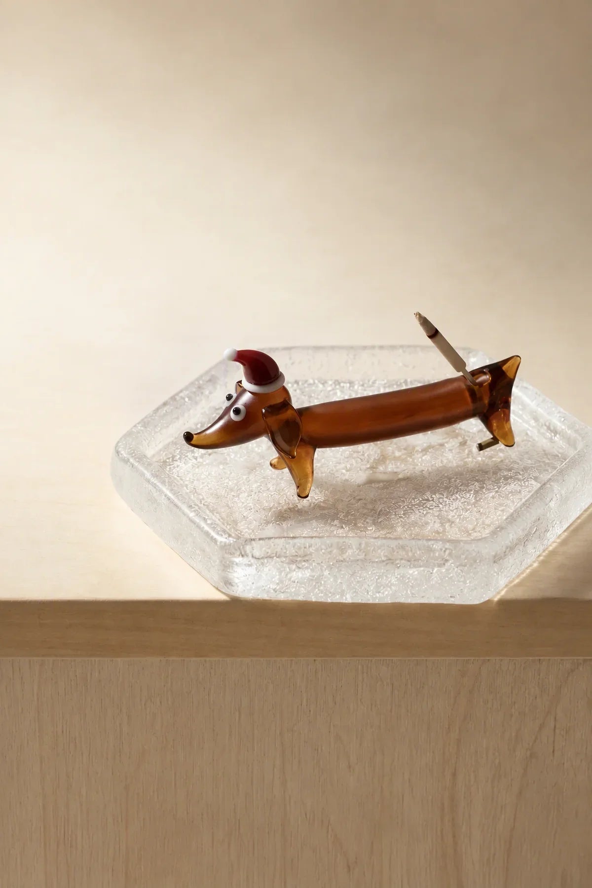 Apple of My Eye Amber Glass Incense Holder