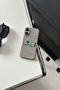 Canine Wardrobe Denim-Look Fabric Phone Case