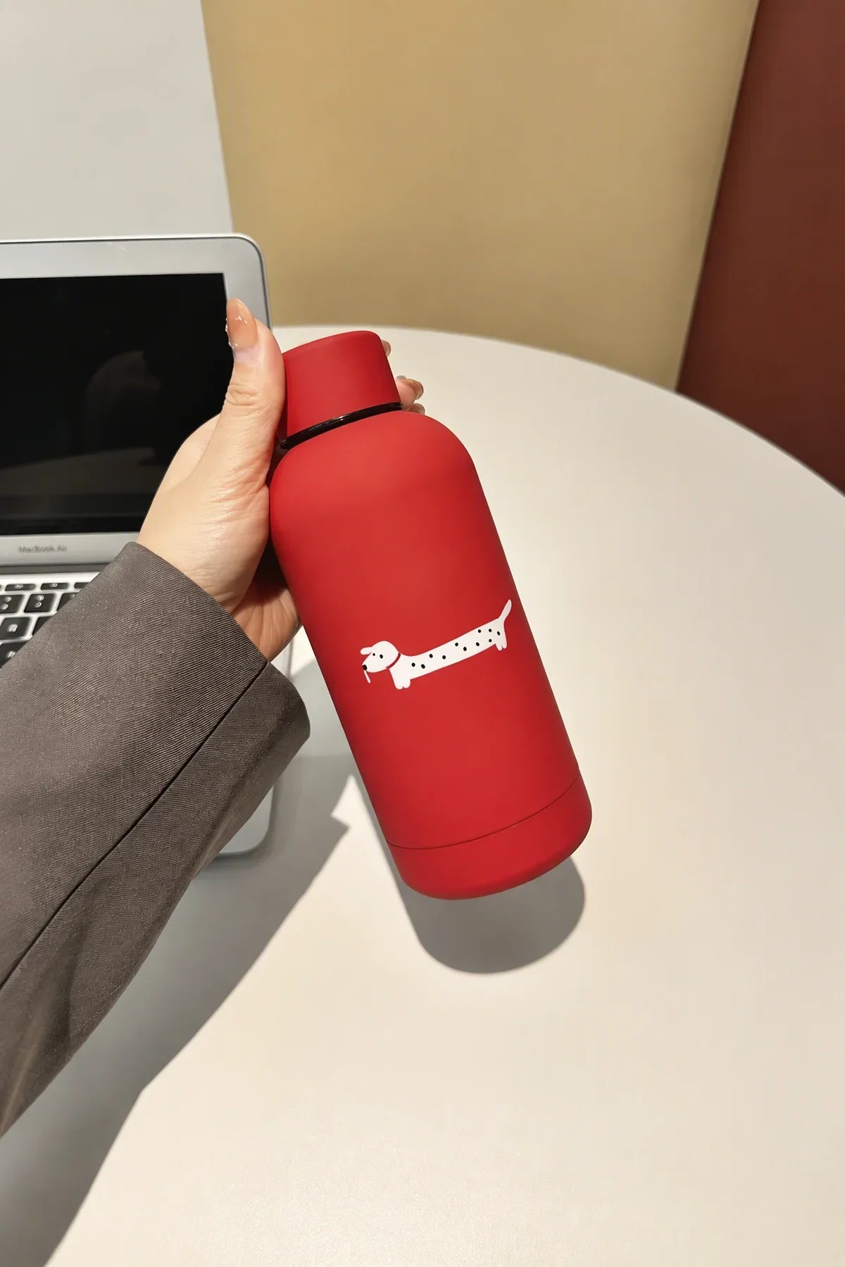 Long Walk Red Stainless Steel Water Bottle