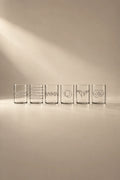 Scribble Accent Clear Borosilicate Glass Tumbler