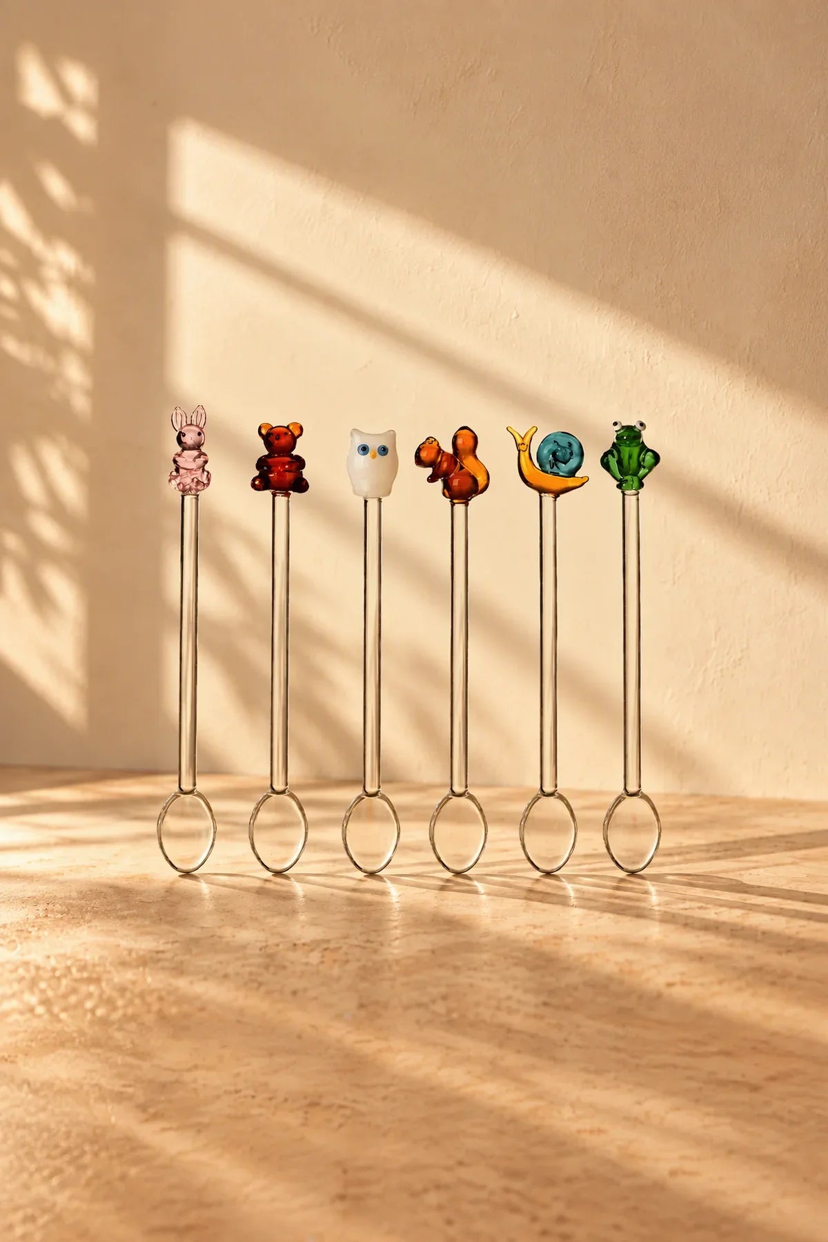 Storybook Garden Multicolor Borosilicate Glass Stirring Spoon