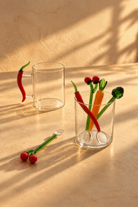 Storybook Garden Multicolor Borosilicate Glass Stirring Spoon
