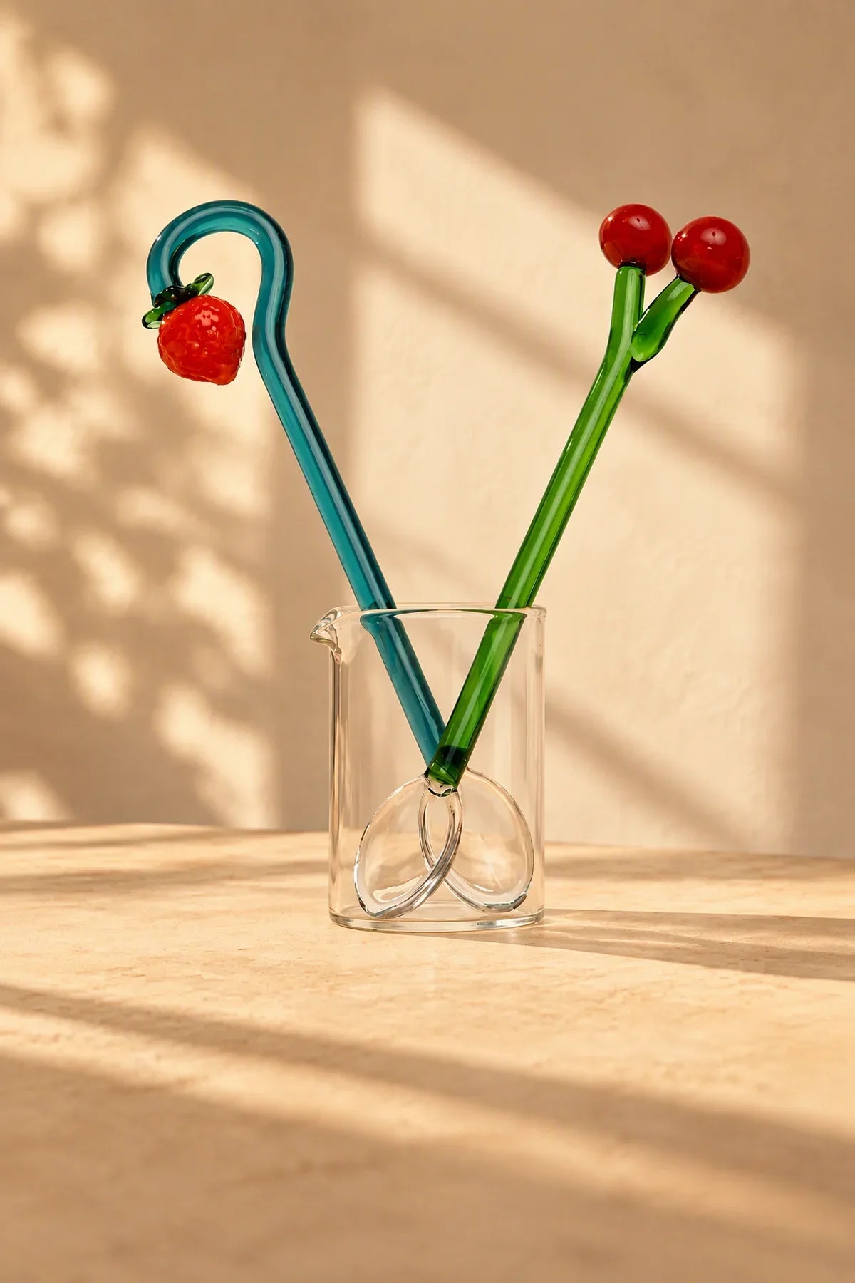 Storybook Garden Multicolor Borosilicate Glass Stirring Spoon