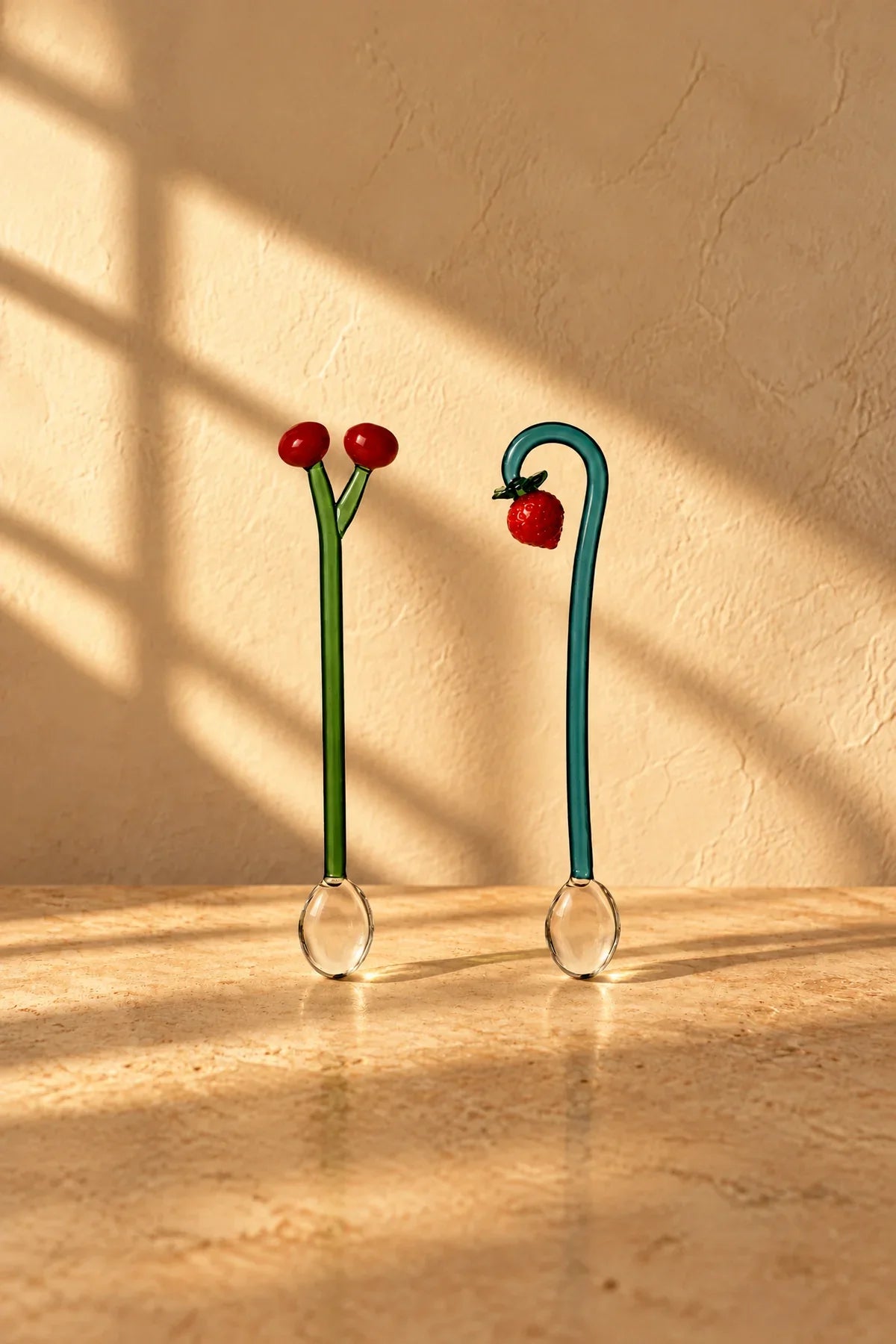 Storybook Garden Multicolor Borosilicate Glass Stirring Spoon