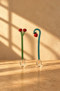 Storybook Garden Multicolor Borosilicate Glass Stirring Spoon