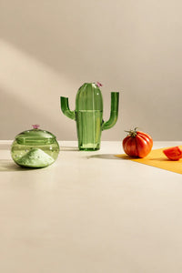 Desert Bloom Green Borosilicate Glass Vase