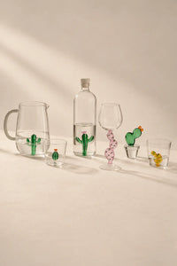 Desert Bloom Green Borosilicate Glass Vase