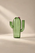 Desert Bloom Green Borosilicate Glass Vase
